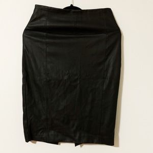 Express faux leather skirt
